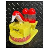 Toothpick Dispenser with Bird Top - Made in China, 2 Ceramic Cats & Colorful Bird