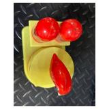 Toothpick Dispenser with Bird Top - Made in China, 2 Ceramic Cats & Colorful Bird