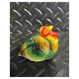 Toothpick Dispenser with Bird Top - Made in China, 2 Ceramic Cats & Colorful Bird