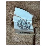 Tan Leather Cowboy Hat - Size Large