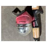 Shakespeare Spincast Pink Reel & Mixed Fishing Rods (Lot of 6)