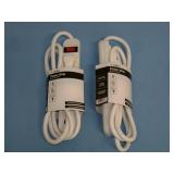 (2) Belkin 6-Outlet Power Strips - White - NEW IN PACKAGING