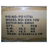 Auray ERS-12U 12-Space Steel Equipment Rack with 3" Locking Casters - NEW IN BOX