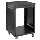 Auray ERS-12U 12-Space Steel Equipment Rack with 3" Locking Casters - NEW IN BOX