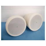 (2) QSC AD-P6T AcousticDesign Series 6.5" 2-Way 60W Pendant-Mount Loudspeakers / Speakers