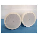 (2) QSC AD-P6T AcousticDesign Series 6.5" 2-Way 60W Pendant-Mount Loudspeakers / Speakers