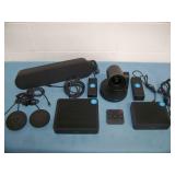 Logitech Rally System UHD 4K PTZ Conference Camera with Rally Table Hubs, Mic/Microphone Pucks and Speaker