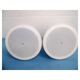 (2) QSC AD-P6T AcousticDesign Series 6.5" 2-Way 60W Pendant-Mount Loudspeakers / Speakers