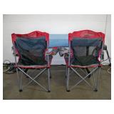 (2) Coleman Outdoor / Camping Fold-away Chairs with Carrying Bags