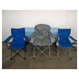 (3) Outdoor / Camping Fold-Away Chairs