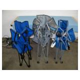 (3) Outdoor / Camping Fold-Away Chairs