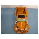 Ceramic Old Model Pick-up Truck and Gas Pump Figures