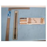16" x 24" Steel Framing Square, Screwdriver Set and 18" Magnetic Holder for Shop Tools / Accessories - ALL ITEMS ARE NEW