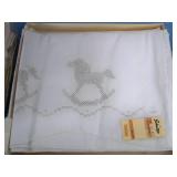 Miscellaneous Throw / Blanket / Trellis / Bedding / Kitchen Towel and Hot Pad and Notepad Holder - some items NEW in Original Packaging