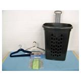 Hangers, Travel Iron, Laundry Basket and Salad Basket