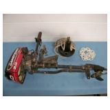 Game Fisher 3 HP Outboard Boat Motor, Anchor and Small Section of Chain