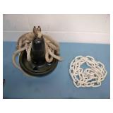 Game Fisher 3 HP Outboard Boat Motor, Anchor and Small Section of Chain