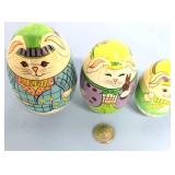 Easter Egg Nesting Rabbits