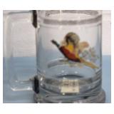 Princess House Pheasant Crystal Mug / Drinking Glass - in Original Box