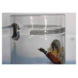 Princess House Pheasant Crystal Mug / Drinking Glass - in Original Box