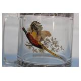 Princess House Pheasant Crystal Mug / Drinking Glass - in Original Box