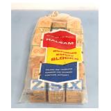 HALSAM Alphabet Safety Wooden Building Blocks - in Original Packaging
