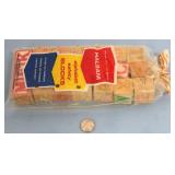 HALSAM Alphabet Safety Wooden Building Blocks - in Original Packaging