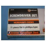 16" x 24" Steel Framing Square, Screwdriver Set and 18" Magnetic Holder for Shop Tools / Accessories - ALL ITEMS ARE NEW