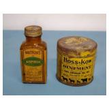 Vintage / Collectible Aspirin and Ointment Bottles