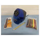 Bostitch QuietSharp 6 Electric Pencil Sharpener & LOTS of New and Colored Pencils