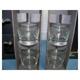(4) Jameson Black Barrel Lowball Glasses - in Original Boxes