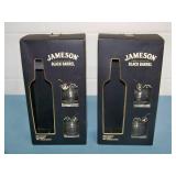 (4) Jameson Black Barrel Lowball Glasses - in Original Boxes