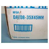 (72 count box) White Vinyl Aprons - NEW IN BOX