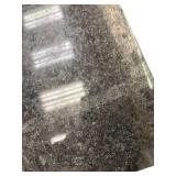 Slab of polished granite (black)