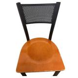 Wood chairs Black back Chairs lot of 4