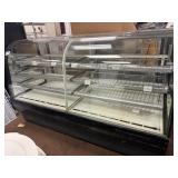 Cooler Display Case/ Rounded Baker Display Lighted Federal