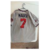 Joe Mauer Gray Minnesota Twins Jersey, Collectible 50th Anniversary Jersey With Patch (Not Autographed)