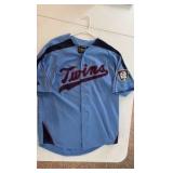 Minnesota Twins Jersey Baby Blue Color, Authentic Sewn Patches, Made by Majestic