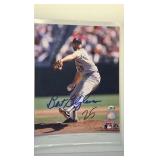 Autographed Picture of Minnesota Twins Legend and Hall of Famer Bert Blyleven MLB