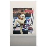 Autographed Team Issued Photo Kohl Stewart Minnesota Twins