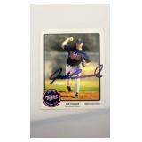 Autographed Team Issued Photo Jack Cressend Minnesota Twins