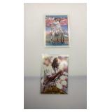 Autographed Baseball Cards Featuring Mark Guthrie and Rondell White Minnesota Twins