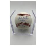 Bob Feller Autographed Baseball, 1969 Hall of Fame Inscription, MLB Hall of Fame