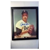 John Podres Autographed Team Photo, Brooklyn Dodgers Legendary Pitcher