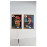 1987 Topps Tiffany Rare Collectors Version of Tom Kelly and Ber Blyleven Cards, 2 Cards