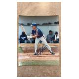 Lenny Dykstra Autographed 8x10 Baseball Picture Autograph Slightly Smudged