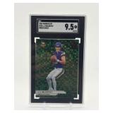 2024 Panini Elite JJ McCarthy Rookie SGC Graded 9.5 MINT Green Disco Parallel