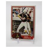 1981 Topps Dave Winfield San Diego Padres MLB Hall of Famer