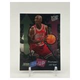 1996 Fleer Ultra Michael Jordan Step It Up Insert Card Chicago Bulls NBA Legend
