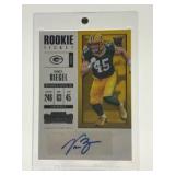 2017 Panini Contenders Vince Biegel Rookie Autograph Card Green Bay Packers